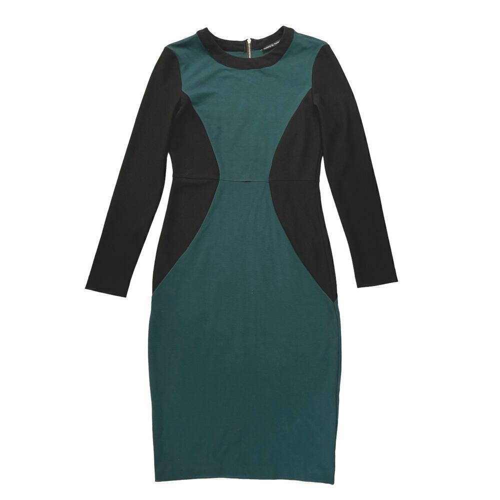 Victoria Beckham Women's Two Tone Rib Panel Dress Size Small